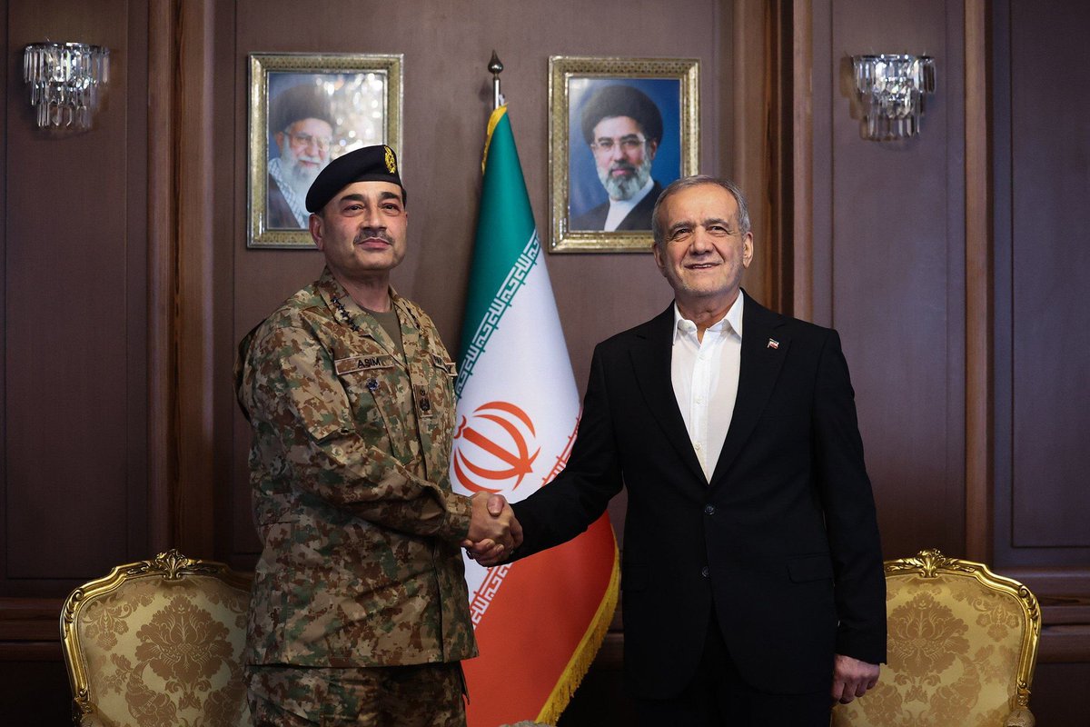 Field Marshal Asim Munir Meets Iranian President M